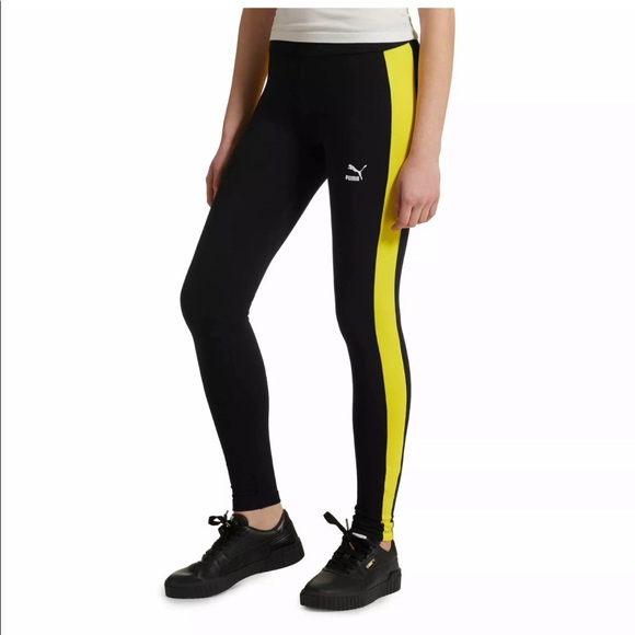 Yellow puma leggings Clearance